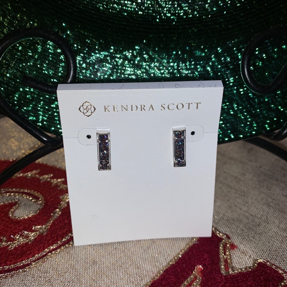 Kendra Scott Lady Silver Earrings Multi Color Dury